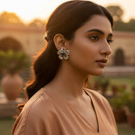 Load image into Gallery viewer, 925 Silver Rose Flower Stud Earrings | Women's Jewelry Gift
