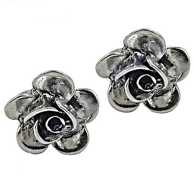 925 silver rose flower stud earrings | women's jewelry gift
