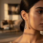 将图像加载到图库查看器中， 925 Silver Teardrop Earrings for Women | Daily Wear Jewelry
