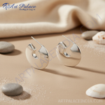 Load image into Gallery viewer, 925 Silver Half Hoop Earrings for Women | Minimalist Jewelry
