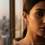 Load image into Gallery viewer, Aros de plata 925 para mujer | Joyería de uso diario
