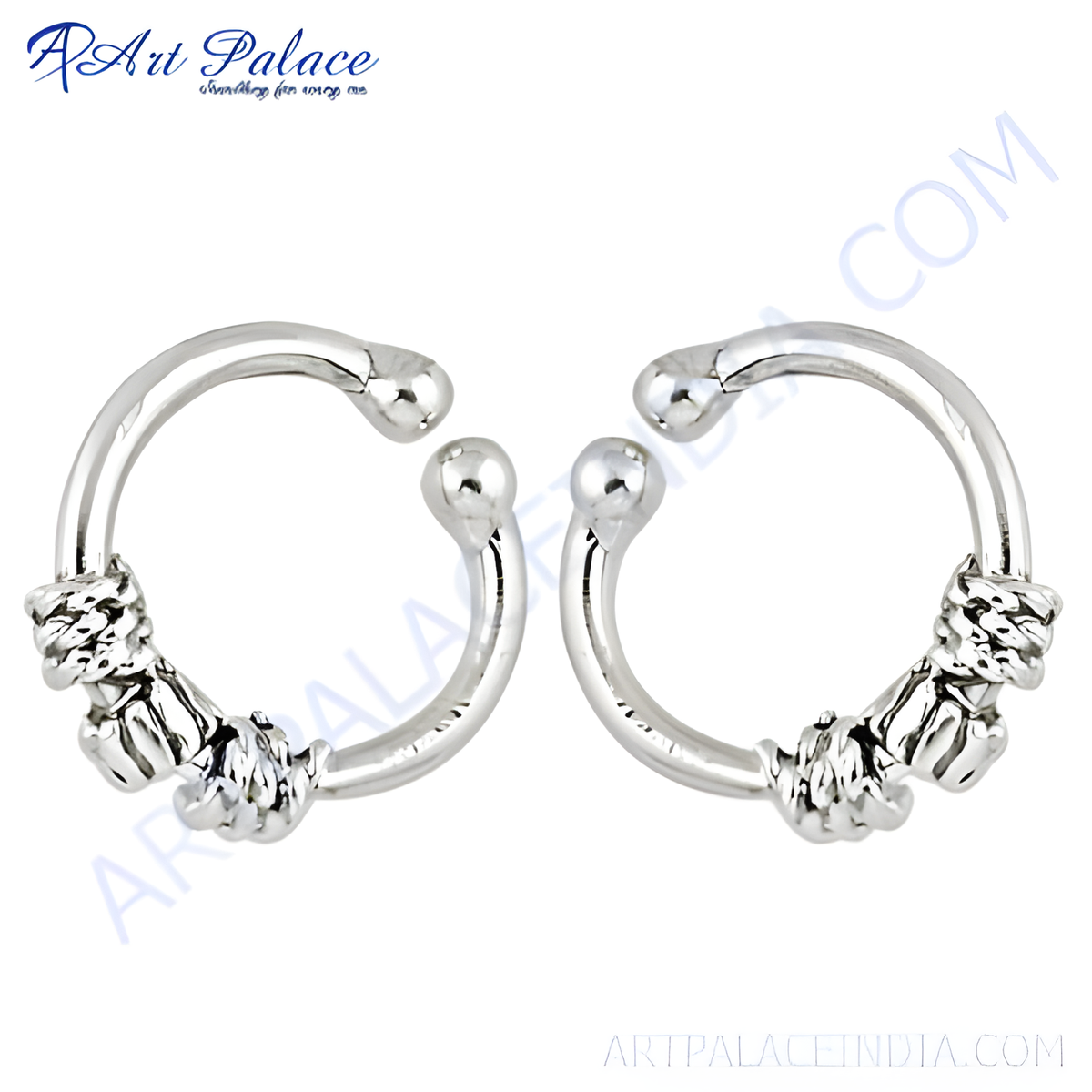 925 sterling silver c shaped ear cuff earrings with detailed design, perfect for women