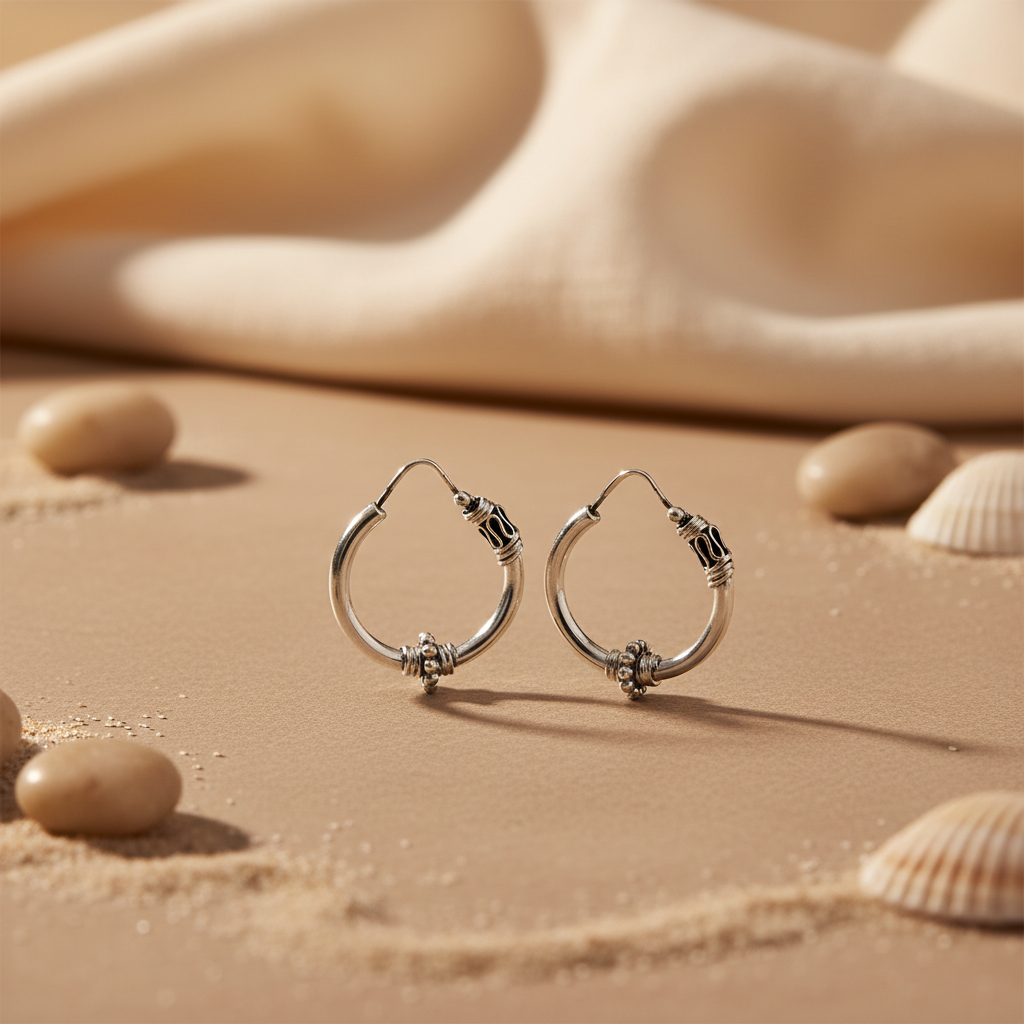 925 Silver Hoop Earrings for Women | Daily Wear Jewelry