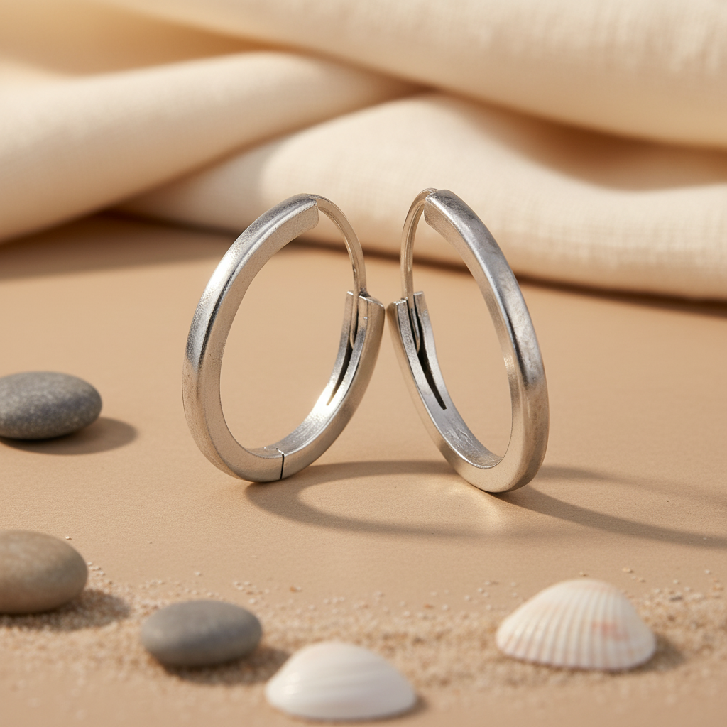 925 sterling silver hoop earrings for women | daily wear