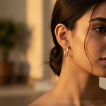 Load image into Gallery viewer, Aros de plata para mujer | Uso diario | Regalo
