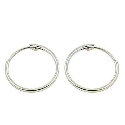 Silver hoop earrings for women | daily wear | gift