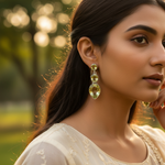 Load image into Gallery viewer, 925 Silver Peridot Drop Earrings for Women | Gemstone Jewelry
