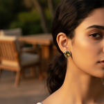 将图像加载到图库查看器中， 925 Silver Peridot Stud Earrings for Women | Teardrop Jewelry
