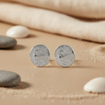 将图像加载到图库查看器中， Silver Textured Stud Earrings | Women's Jewelry | Daily Wear
