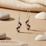 将图像加载到图库查看器中， 925 Silver Gemstone Drop Earrings for Women | Colorful Jewelry
