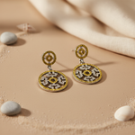 Load image into Gallery viewer, Yellow Sapphire &amp; Silver Dangle Earrings for Women | Statement Jewelry
