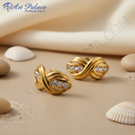 Load image into Gallery viewer, Gold Stud Earrings with Diamonds | Luxury Jewelry for Women
