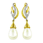 Load image into Gallery viewer, gold plating Pearl Drop Earrings | Women's Elegant Jewelry Gift
