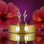 Load image into Gallery viewer, Gold Pearl Drop Earrings | Women&#39;s Elegant Jewelry
