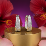 将图像加载到图库查看器中， 女士银色立方氧化锆耳环 | 精致首饰
