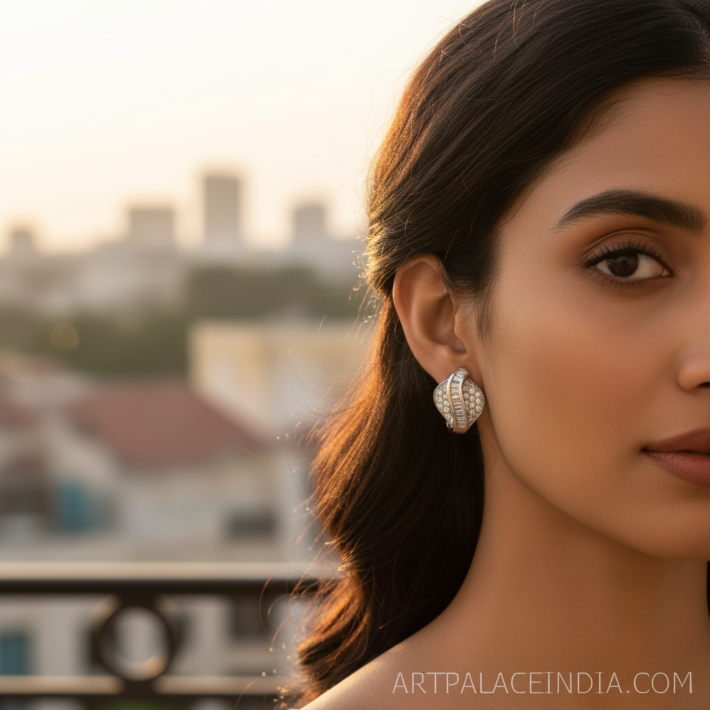 Diamond Stud Earrings for Women | Luxury Jewelry Gift