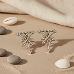 将图像加载到图库查看器中， gold plating Arrow Stud Earrings with Diamond Accents | Women's Jewelry
