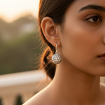 将图像加载到图库查看器中， Silver Crystal Ball Earrings for Women | Dazzling Jewelry
