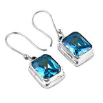 Load image into Gallery viewer, 925 Silver Blue Topaz Earrings for Women | Gemstone Jewelry
