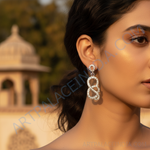 Load image into Gallery viewer, 925 Silver Infinity Earrings for Women | Dangle Earrings Gift
