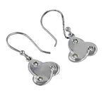 将图像加载到图库查看器中， 925 Silver Cubic Zirconia Dangle Earrings for Women
