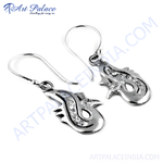 Load image into Gallery viewer, Sterling silver drop earrings with clear crystals, perfect for women. A beautiful and elegant jewelry gift.
