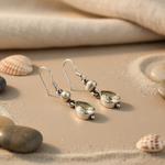 将图像加载到图库查看器中， 925 Silver Citrine &amp; Pearl Drop Earrings for Women | Gift
