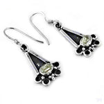 Load image into Gallery viewer, 925 Silver Green Amethyst Earrings for Women | Dangle Jewelry
