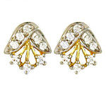 Load image into Gallery viewer, Diamond Stud Earrings in gold plating Finish | For Women | Artpalace
