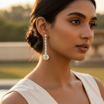 将图像加载到图库查看器中， 925 Silver Cubic Zirconia Dangle Earrings for Women | Gift
