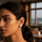 将图像加载到图库查看器中， 925 Silver Stud Earrings with Cubic Zirconia | Women's Jewelry
