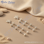 将图像加载到图库查看器中， 925纯银女士吊坠耳环 | 优雅派对首饰
