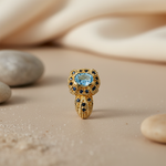 将图像加载到图库查看器中， gold plating Blue Topaz Sapphire Earrings for Women | Fine Jewelry
