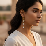 将图像加载到图库查看器中， Pearl Drop Earrings | Elegant Jewelry for Women | Gift
