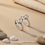 将图像加载到图库查看器中， Silver Cubic Zirconia Toe Rings for Women | Fashion Jewelry
