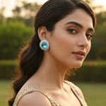 Load image into Gallery viewer, Pendientes de plata con piedras preciosas azules para mujer | Uso diario
