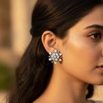 将图像加载到图库查看器中， 女士银镶钻耳钉 | 礼品首饰
