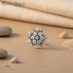 将图像加载到图库查看器中， 女士银镶钻耳钉 | 礼品首饰
