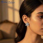Load image into Gallery viewer, Pendientes de copo de nieve de plata | Joyas de cristal para mujer
