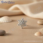 Load image into Gallery viewer, Pendientes de copo de nieve de plata | Joyas de cristal para mujer
