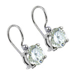 将图像加载到图库查看器中， Silver Cubic Zirconia Leverback Earrings for Women | Gift
