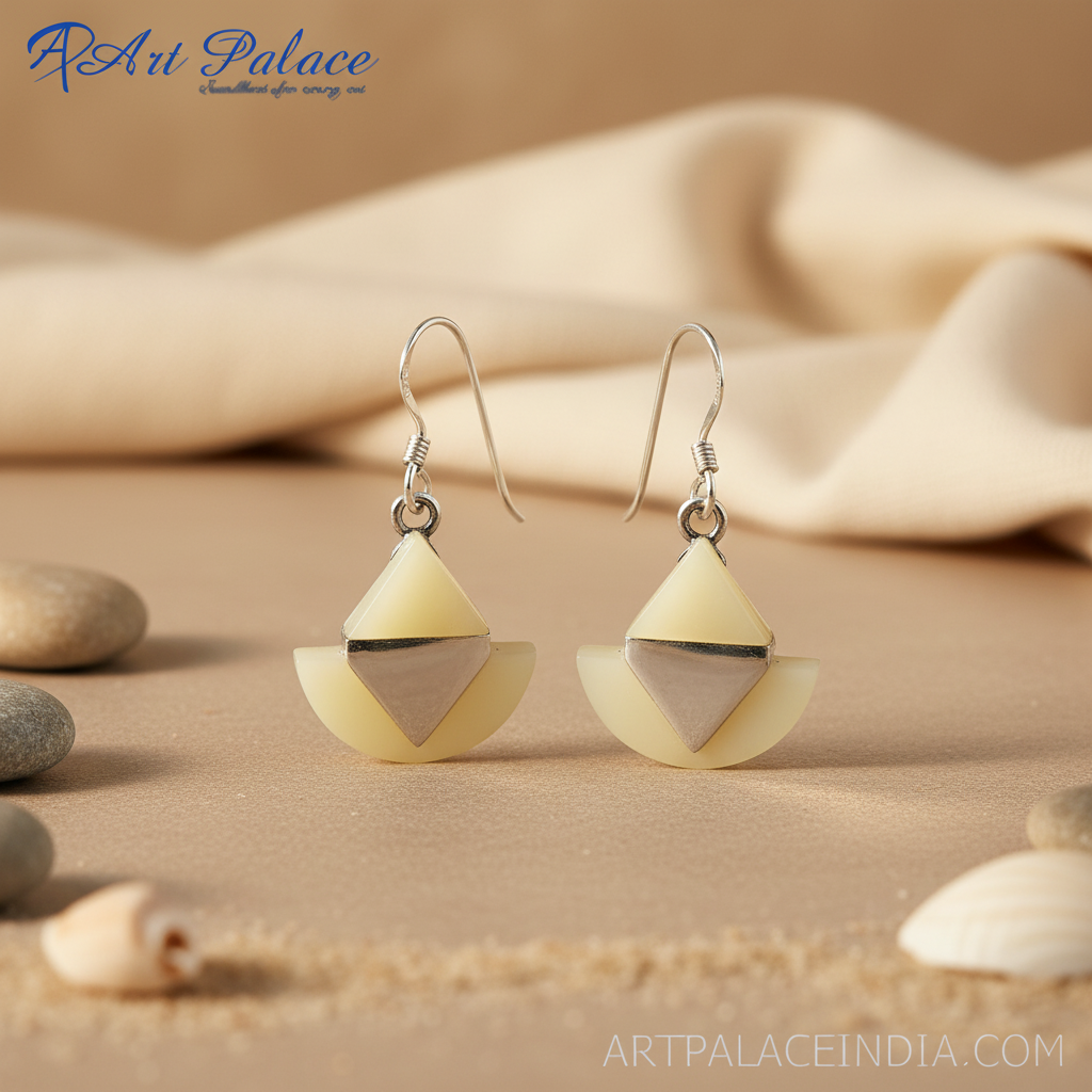 Pendientes geométricos de plata para mujer | Joyería de moda