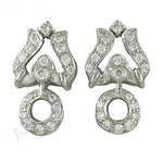 将图像加载到图库查看器中， Silver Cubic Zirconia Earrings for Women | Statement Jewelry

