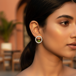 Load image into Gallery viewer, 925 Silver Peridot Stud Earrings for Women | Green Gemstone Jewelry
