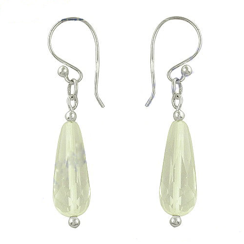 925 silver teardrop earrings with gemstone | for women