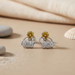 将图像加载到图库查看器中， 925 Silver Citrine Gemstone Earrings for Women | Gift Jewelry
