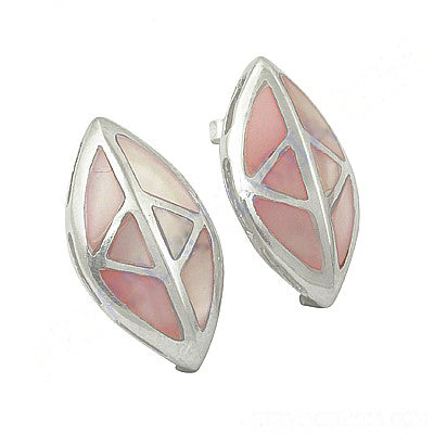 925 Silver Pink Mother of Pearl Earrings for Women | Gift