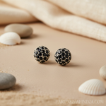 Load image into Gallery viewer, 925 Silver Black Sapphire Stud Earrings for Women | Gift
