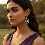 Load image into Gallery viewer, 925 Silver Pink Gemstone Drop Earrings for Women | Gift
