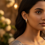 Load image into Gallery viewer, Gold Hoop Cubic Zirconia Earrings for Women | Dainty Jewelry
